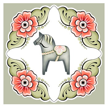 Dubbelkort "Aprikos" 