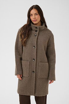 Saint Tropez Freddy Coat Walnut Brown