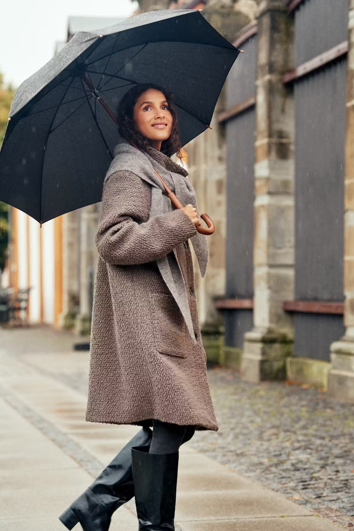 Saint Tropez Ferddy Coat Walnut Brown - 7