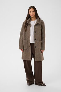 Saint Tropez Freddy Coat Walnut Brown