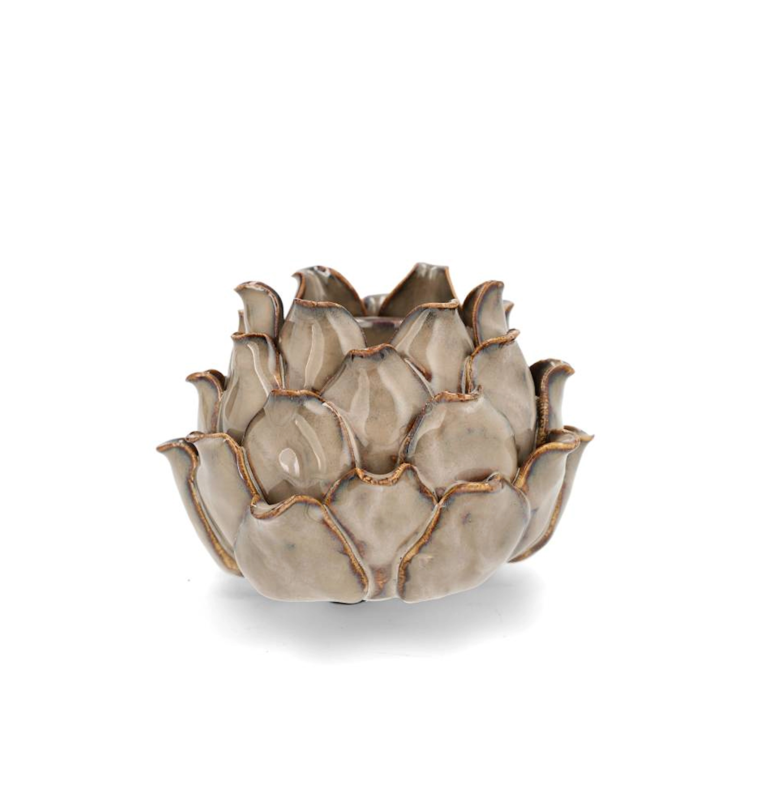 Ljuslykta Kronärtskocka Hilde - Beige Glaze