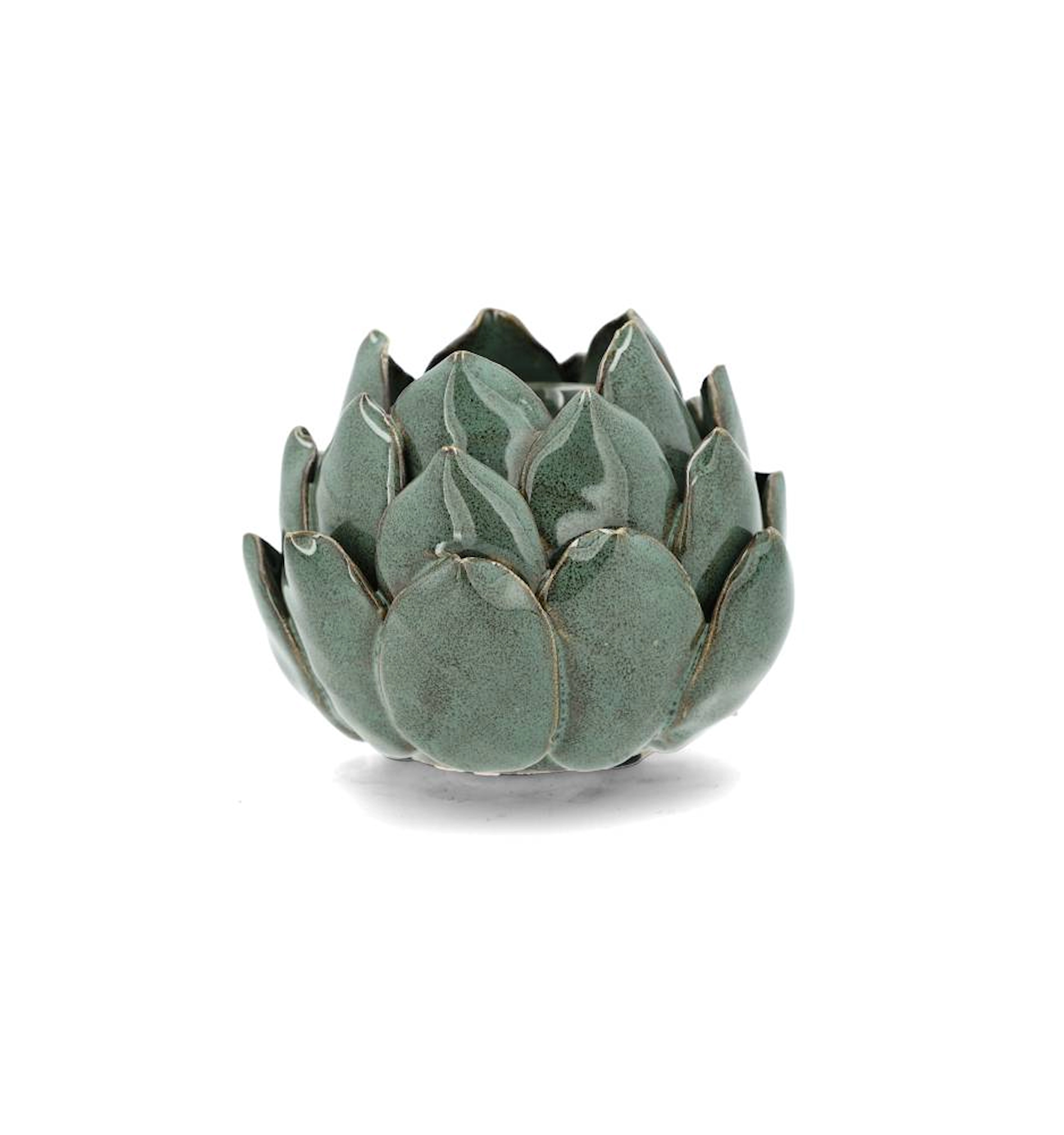 Ljuslykta Kronärtskocka Hildur - Green Glaze