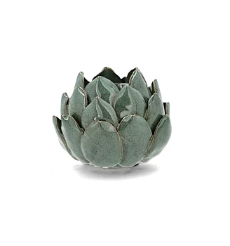 Ljuslykta Kronärtskocka Hildur - Green Glaze
