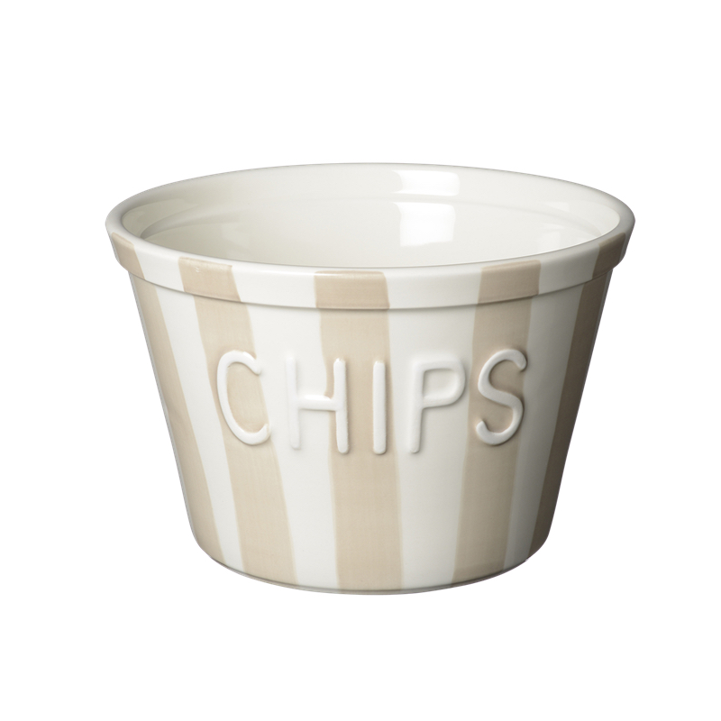 Bruka Design Chipsskål - Havre Stripes