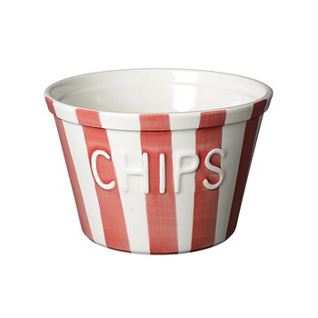 Bruka Design Chipsskål - Röd Stripes