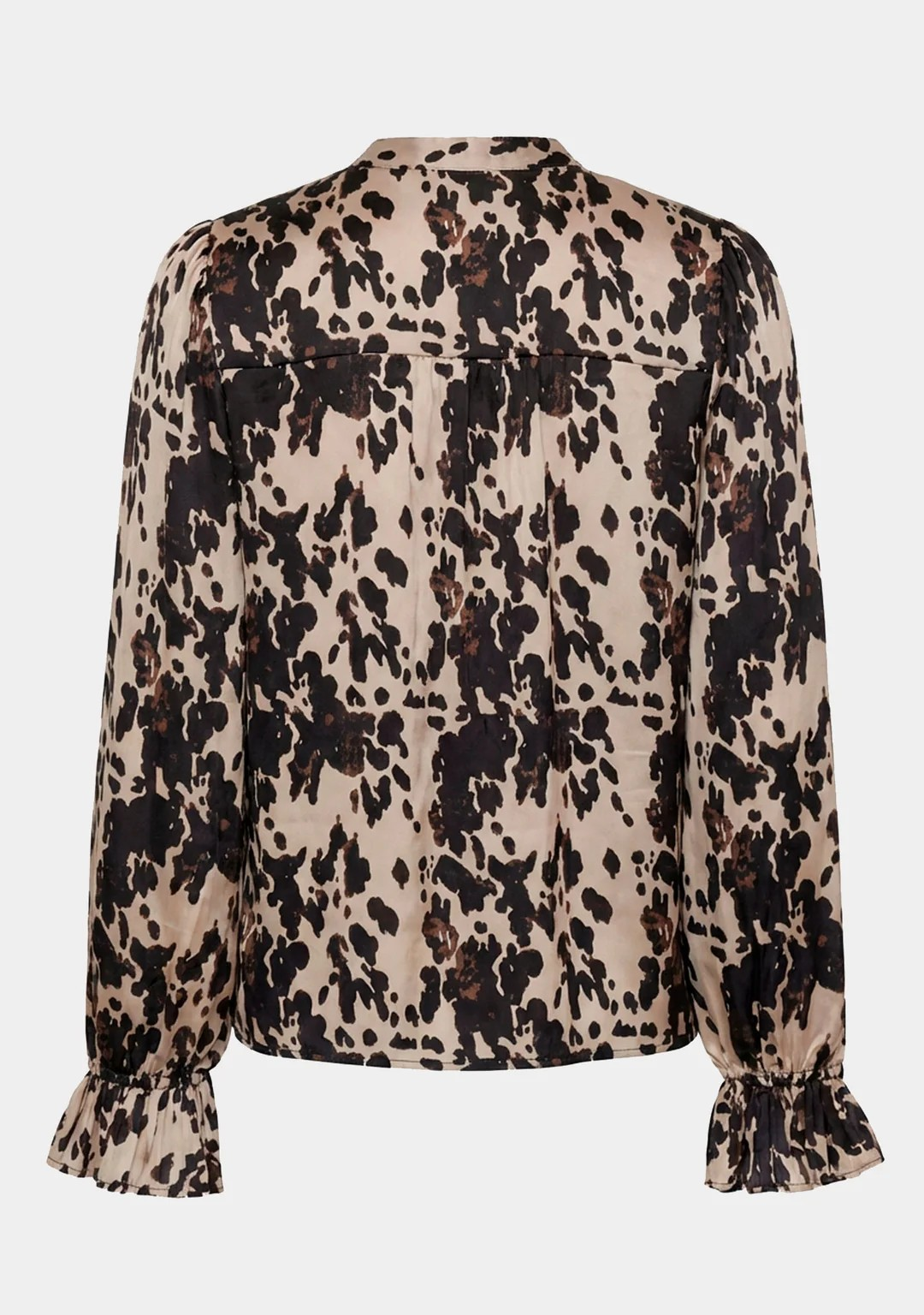 Melba Pleat Blouse - Earth Print - Isay - 4