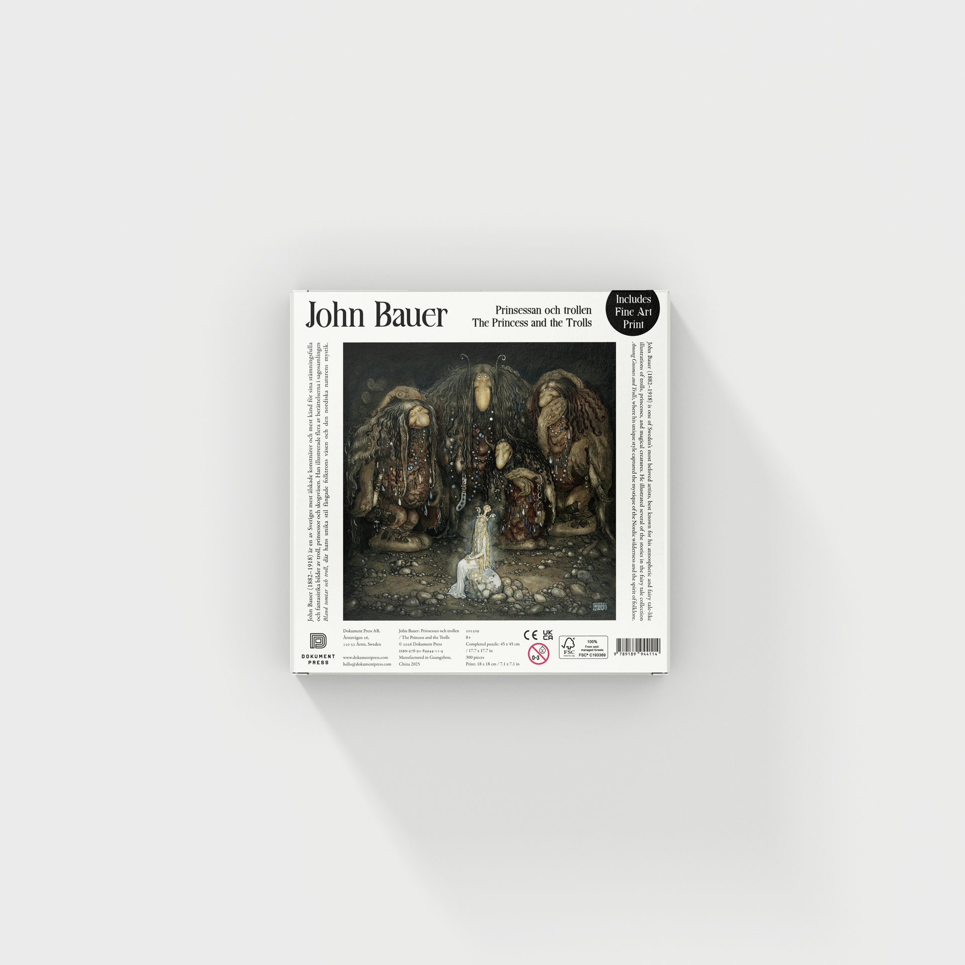 John Bauer pussel 300 bitar - Prinsessan och trollen - 3