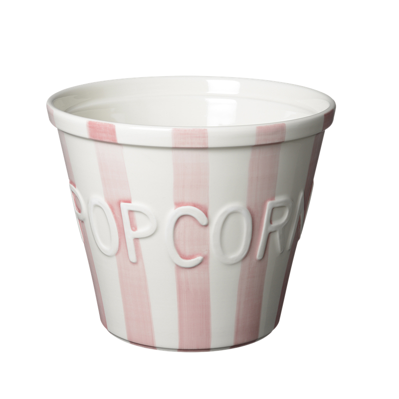 Bruka Design Popcornskål - Rosa Stripes