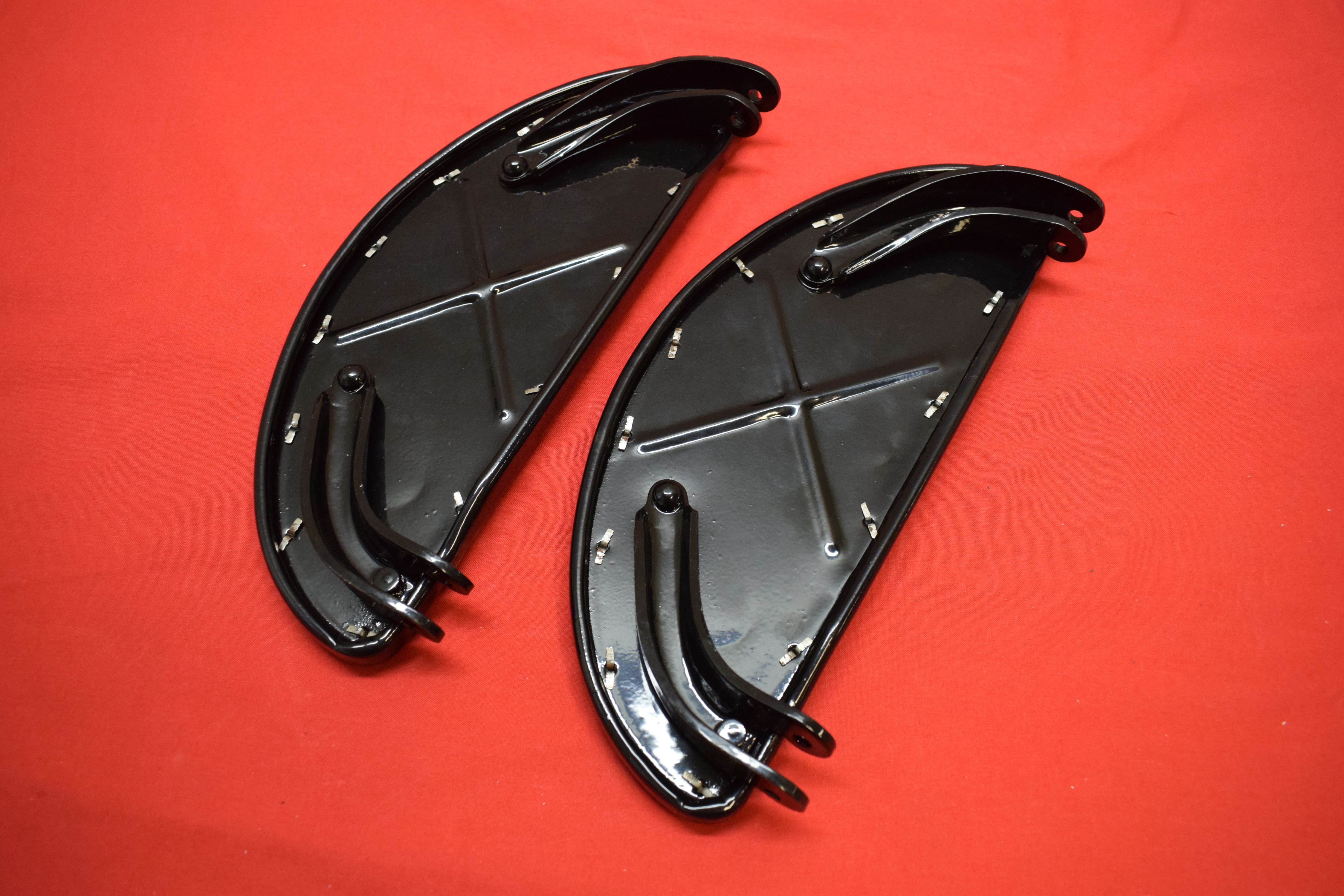 Footboard Set Harley 1940-64 Black. - 2