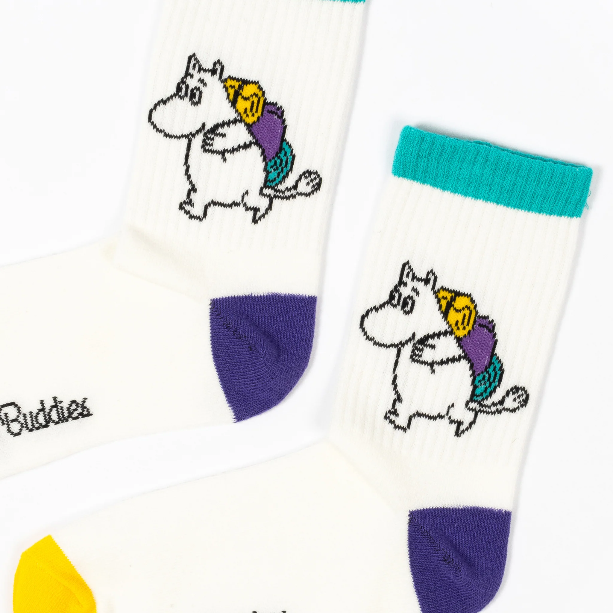 Mumin Retro strumpor 36-42 - Mumintrollet Vandring, vit - 2