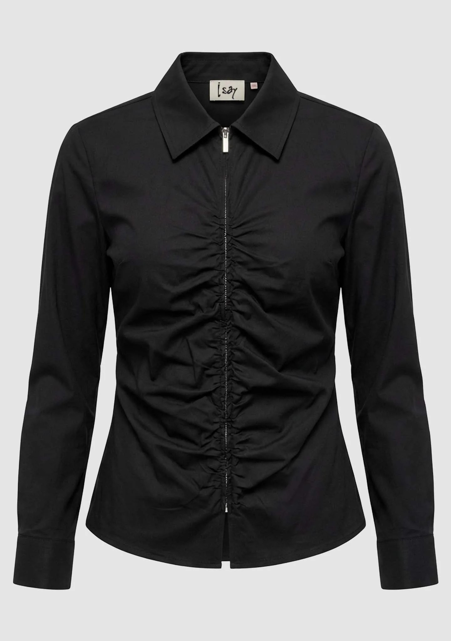 Sigga Zip Shirt - Black - Isay