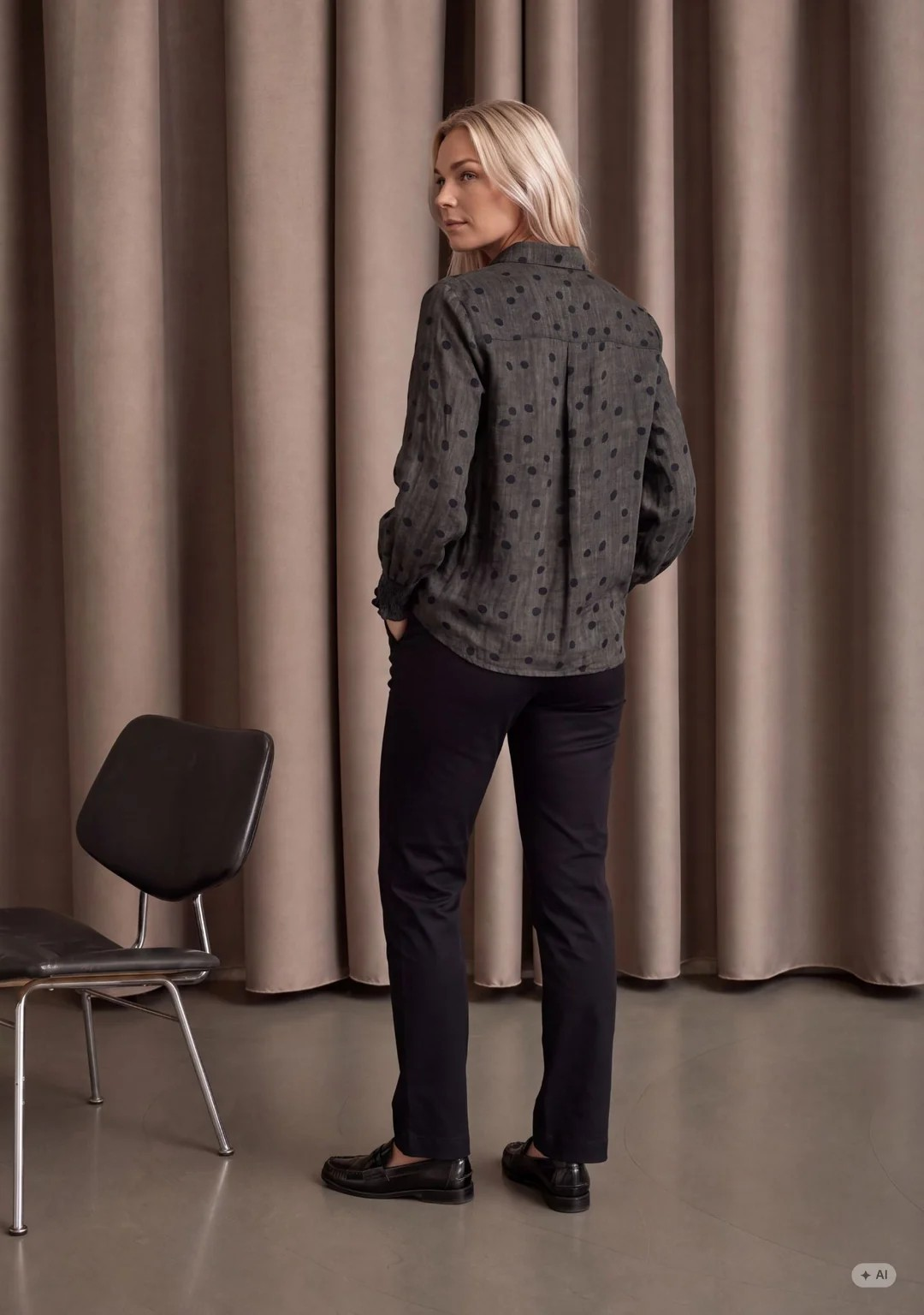 Vibse Shirt - Brown Dots - Isay  - 4