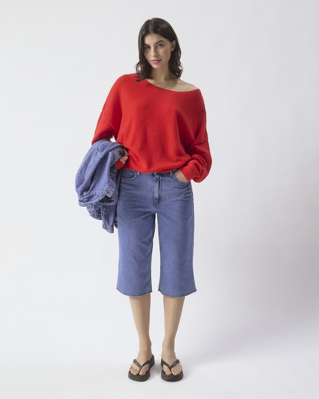 Jumper Damsville rundringad röd - 4