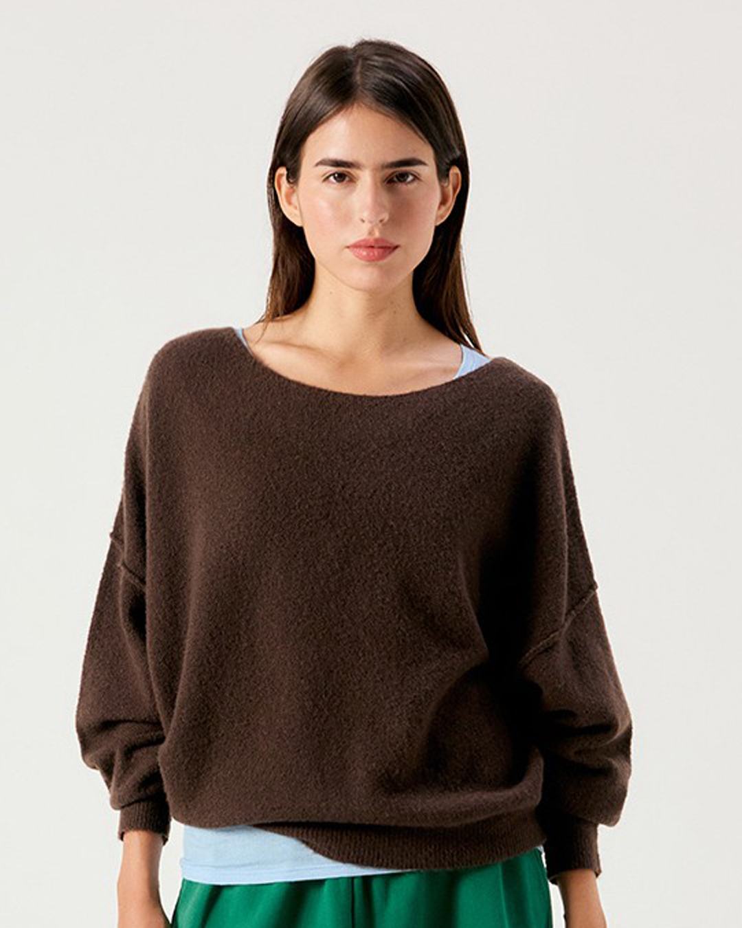 Jumper Damsville rundringad brun - 6