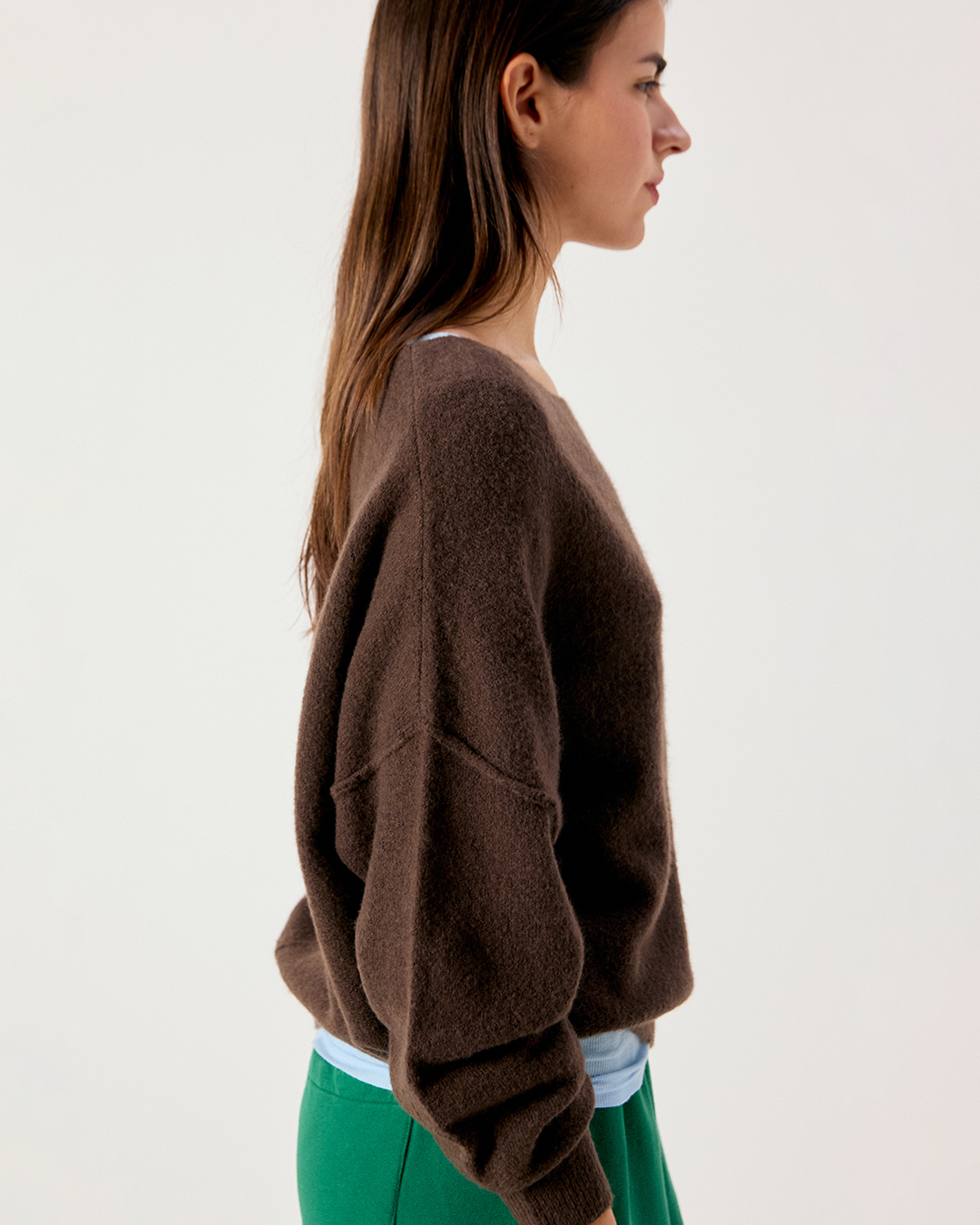 Jumper Damsville rundringad brun - 5