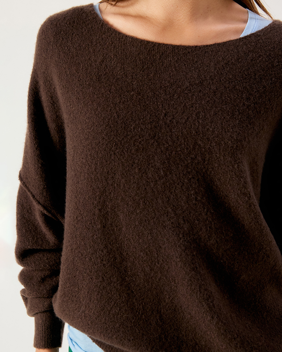 Jumper Damsville rundringad brun - 3