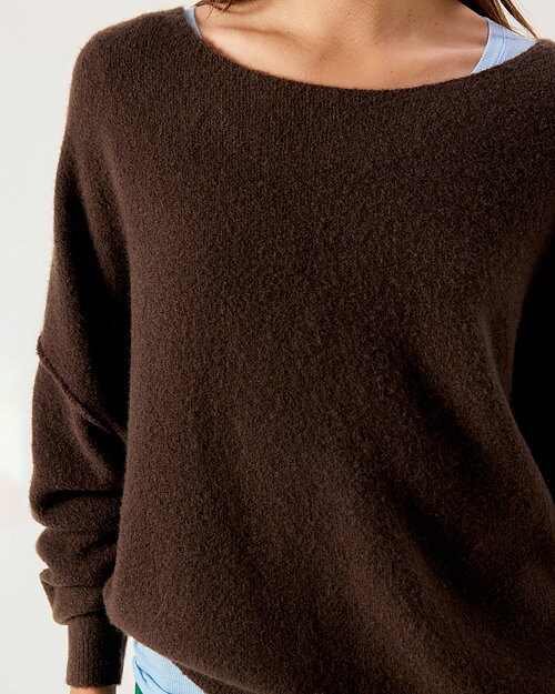 Jumper Damsville rundringad brun - 3