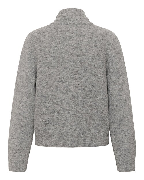 Kofta Chanie avtagbar halsduk ljusgrå - 10