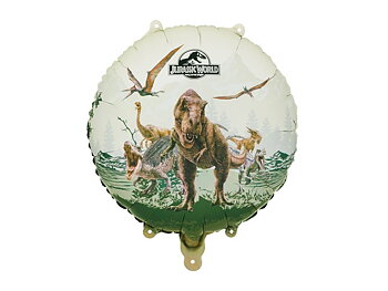 Jurassic World folieballong med dinosaurier 35 cm