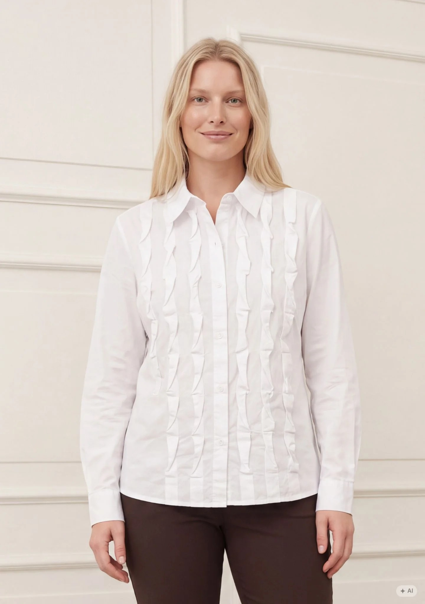 Bellis Deco Shirt - White - Isay