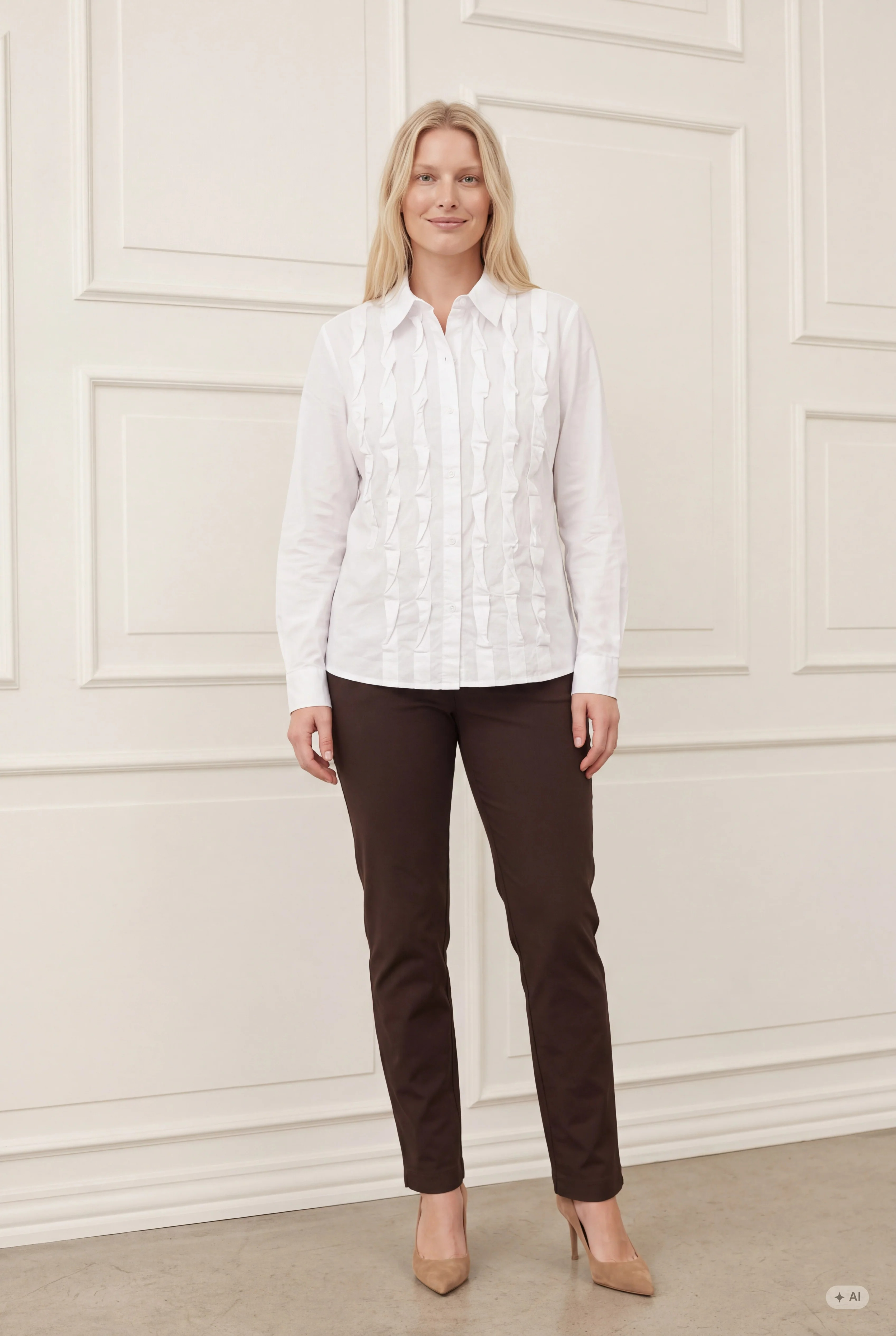 Bellis Deco Shirt - White - Isay - 3