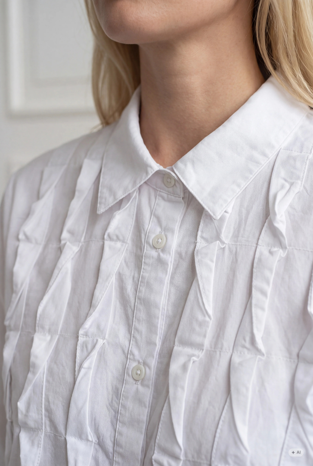 Bellis Deco Shirt - White - Isay