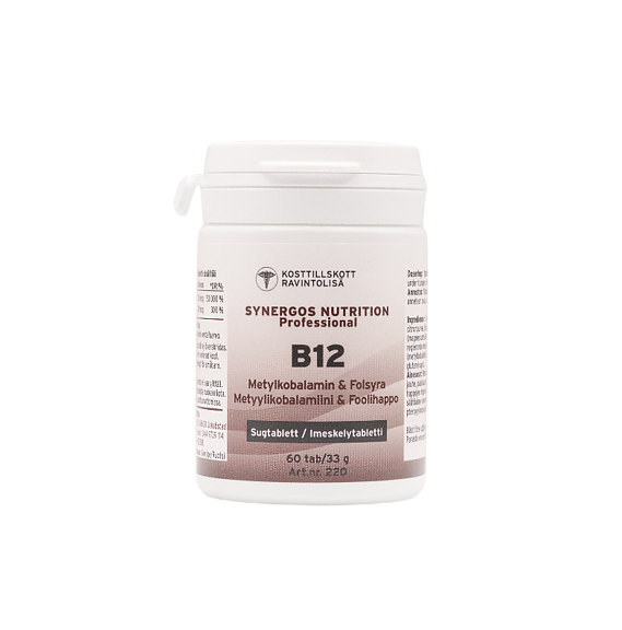 B12 & Folsyra 60 sugtablett