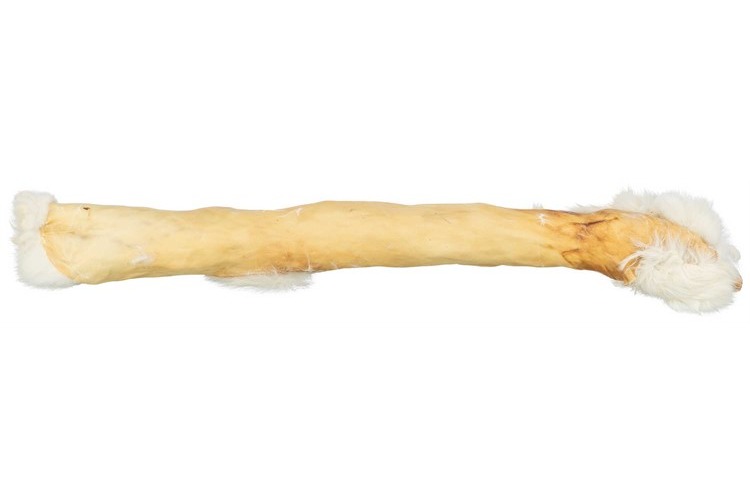 Kaninskinnsrulle med päls 45-50cm