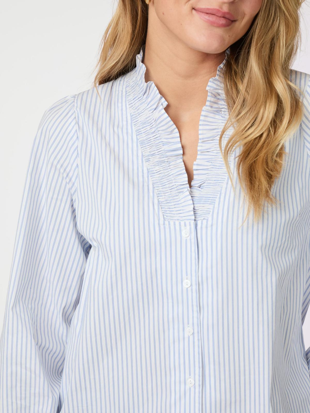 Neo Noir Brielle Stripe Stripe Shirt, Light Blue - 6