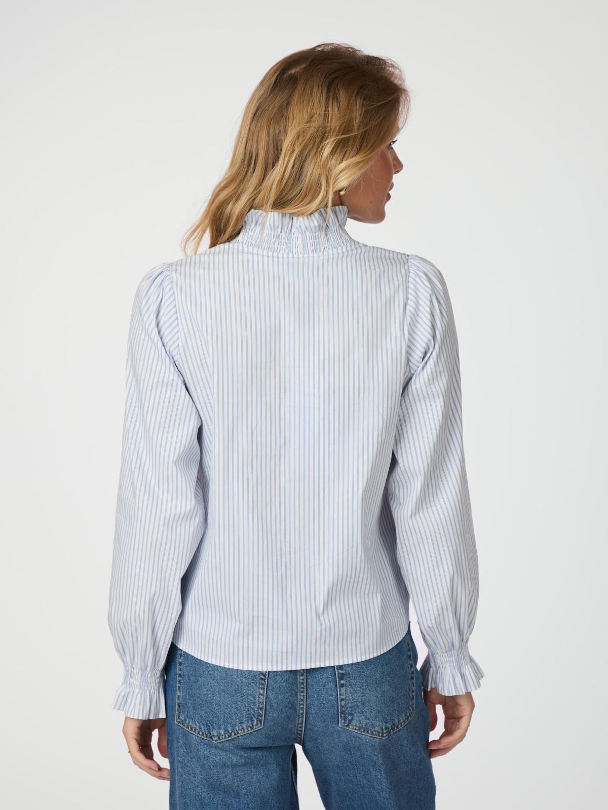 Neo Noir Brielle Stripe Stripe Shirt, Light Blue - 4