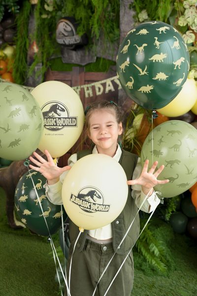 Jurassic World ballonger till dinosauriekalas