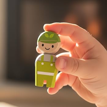 Träfigurer PlanToys Service Crew för skapande lek| Köp hos KoKoBello - 2