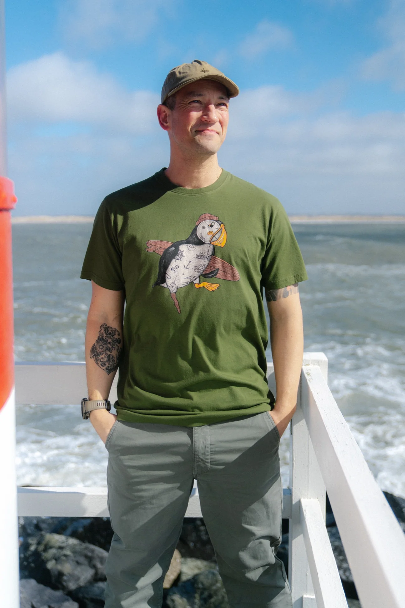 Lakor Sea Parrot Surf T-shirt Riffle Green - 4