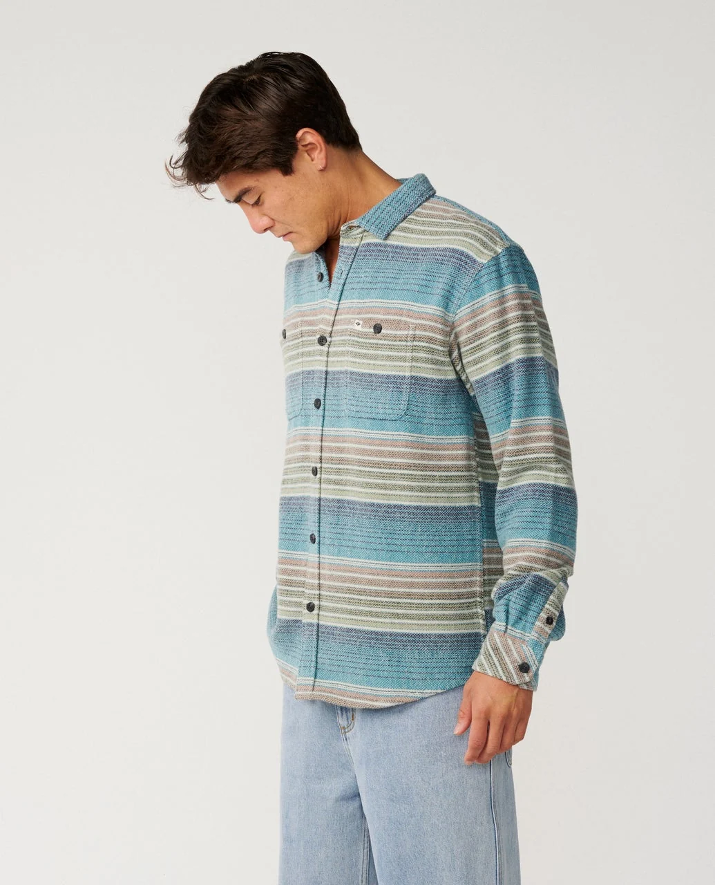 Rip Curl shirt Baja flannel dusty jade - 2