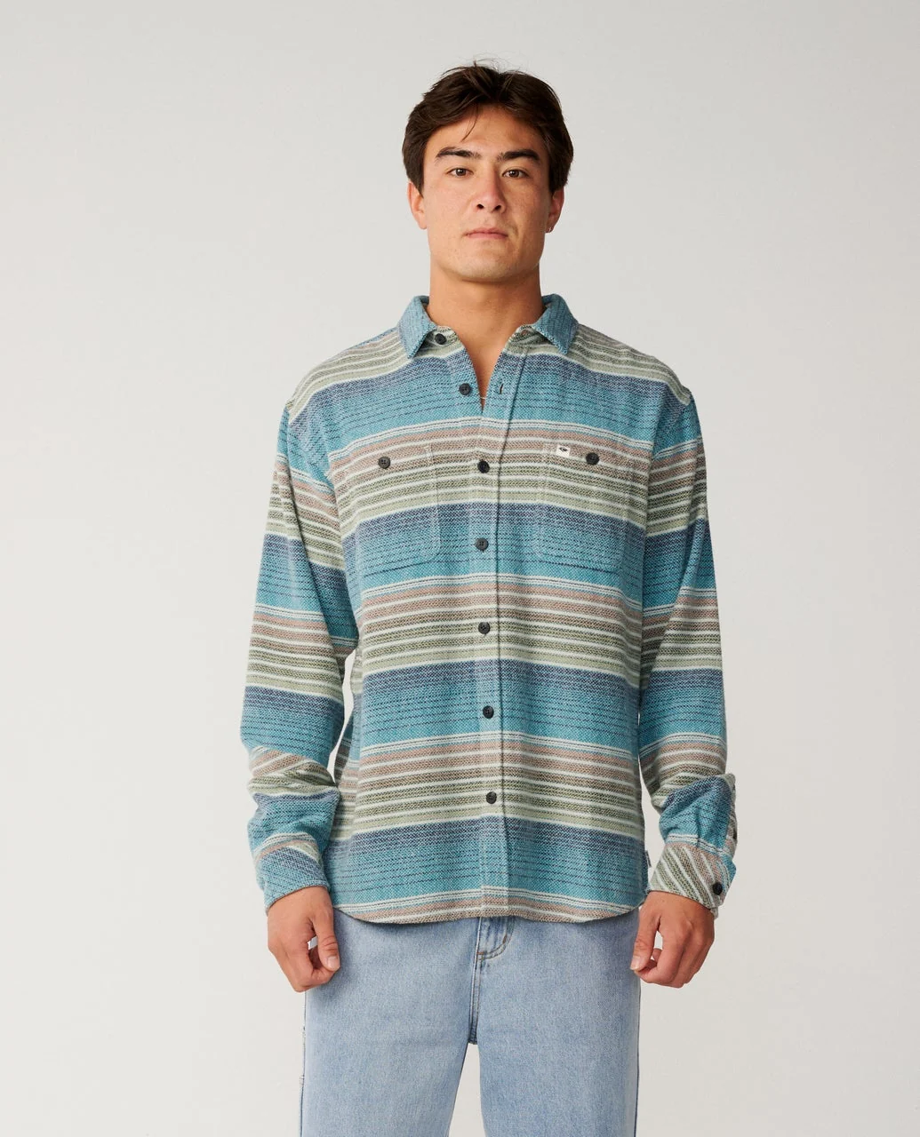 Rip Curl shirt Baja flannel dusty jade