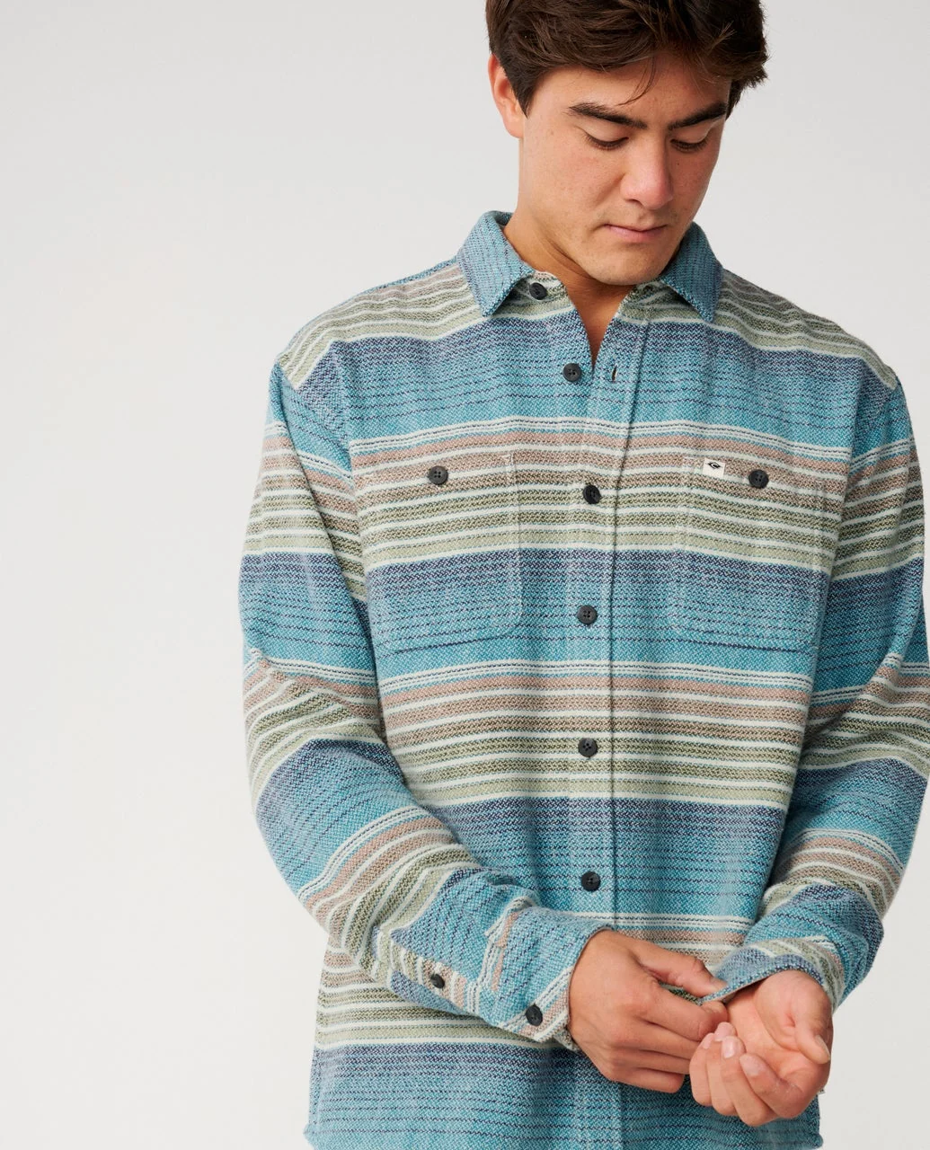Rip Curl shirt Baja flannel dusty jade - 5