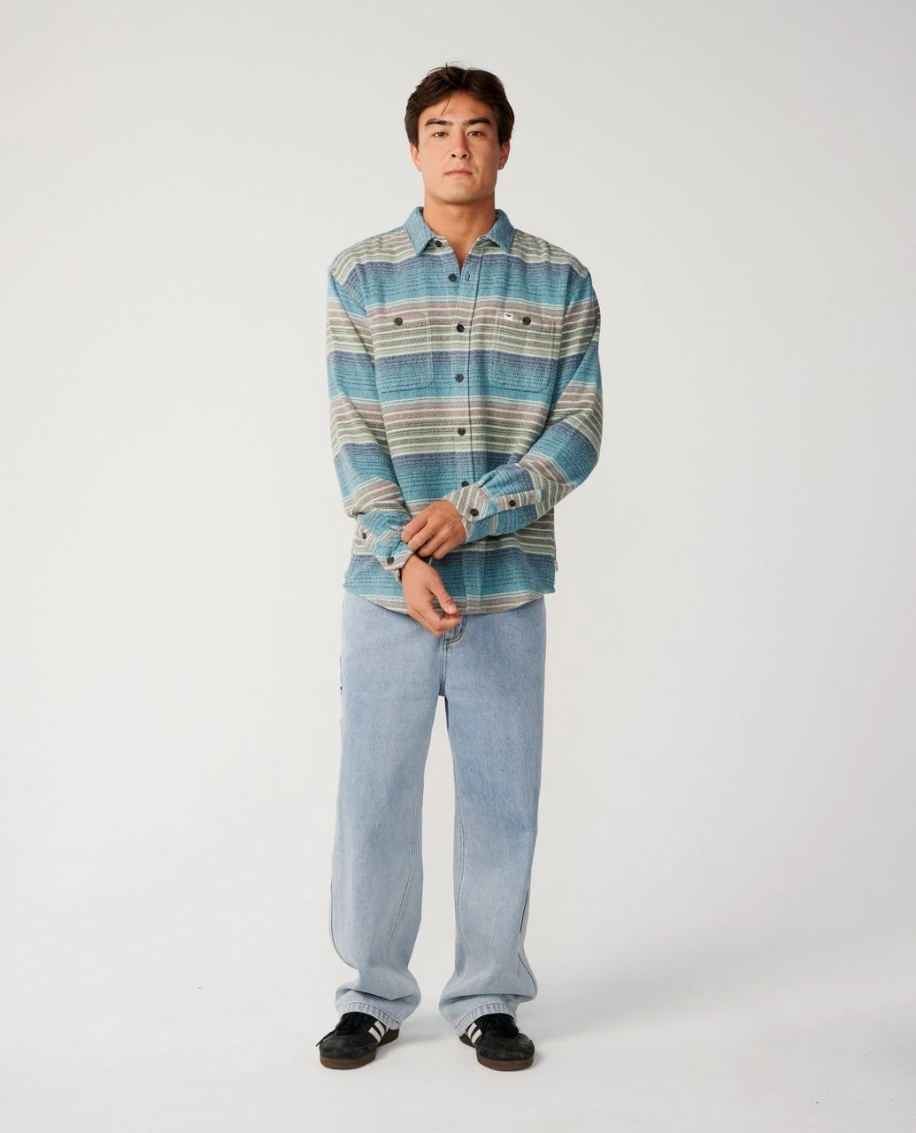 Rip Curl shirt Baja flannel dusty jade - 4