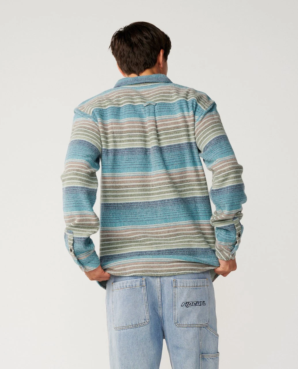 Rip Curl shirt Baja flannel dusty jade - 7