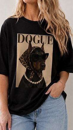 T-shirt DOGUE- svart