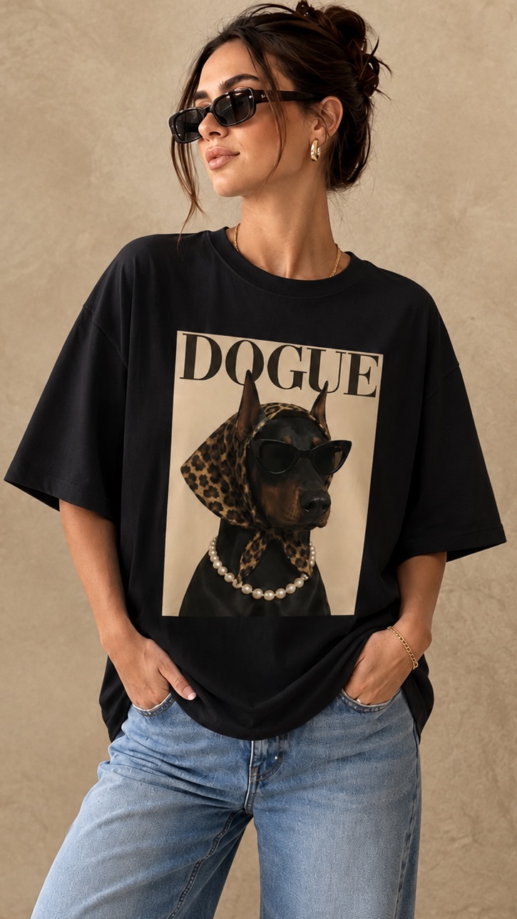 T-shirt DOGUE- svart - 2