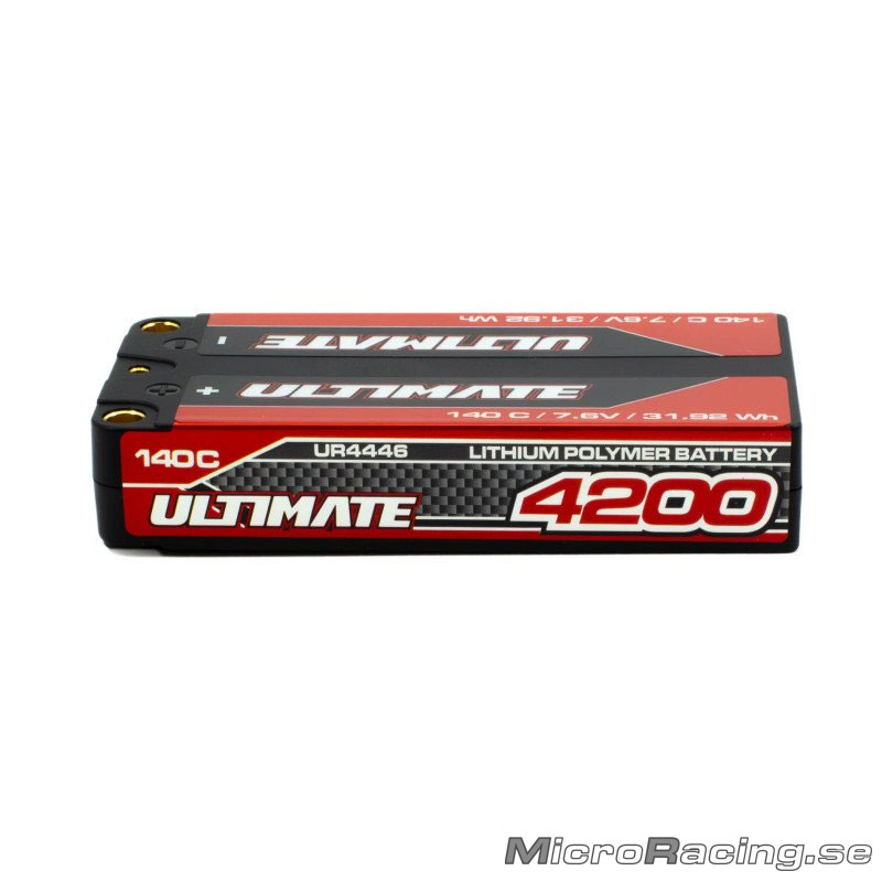 ULTIMATE  - Batteri LiPo, Graphene HV, Shorty, 2S 140C, 7.6V/4200mAh