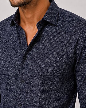 Clean Cut Emil AOP Stretch Shirt
