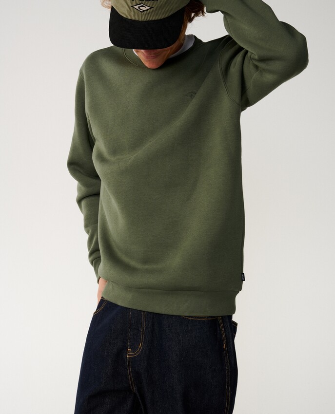 Rip Curl sweatshirt classic surf crew dark olive - 2