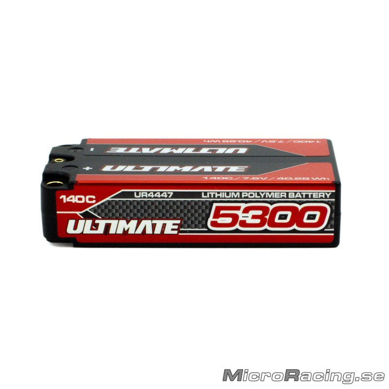 ULTIMATE  - Batteri LiPo, Graphene HV, Shorty, 2S 140C, 7.6V/5300mAh