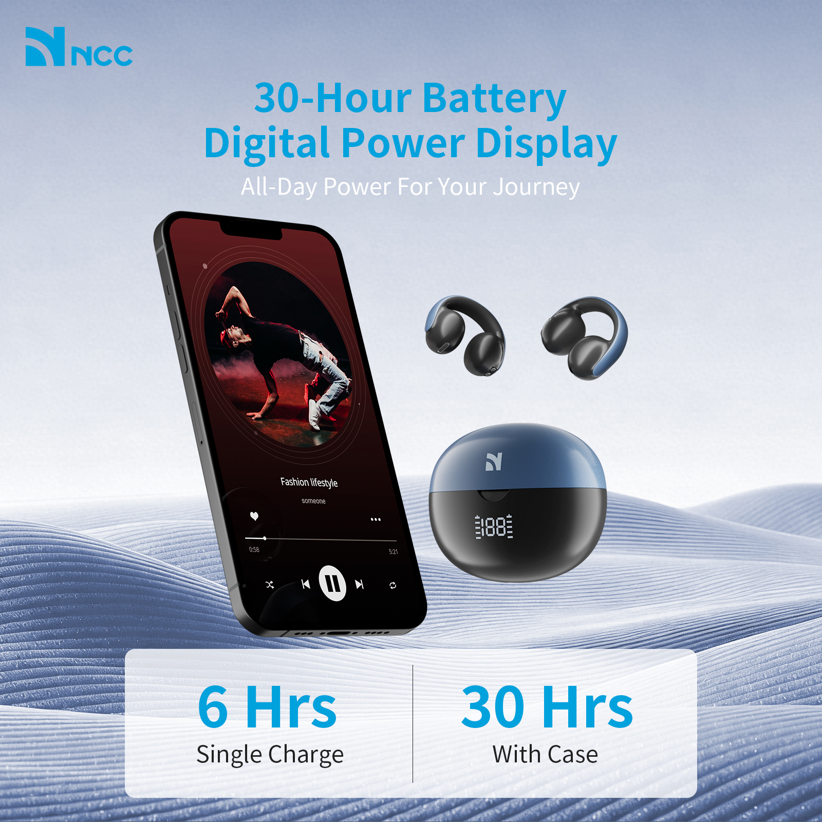  NCC Bluetooth Earbuds LY-0401 Black - 4
