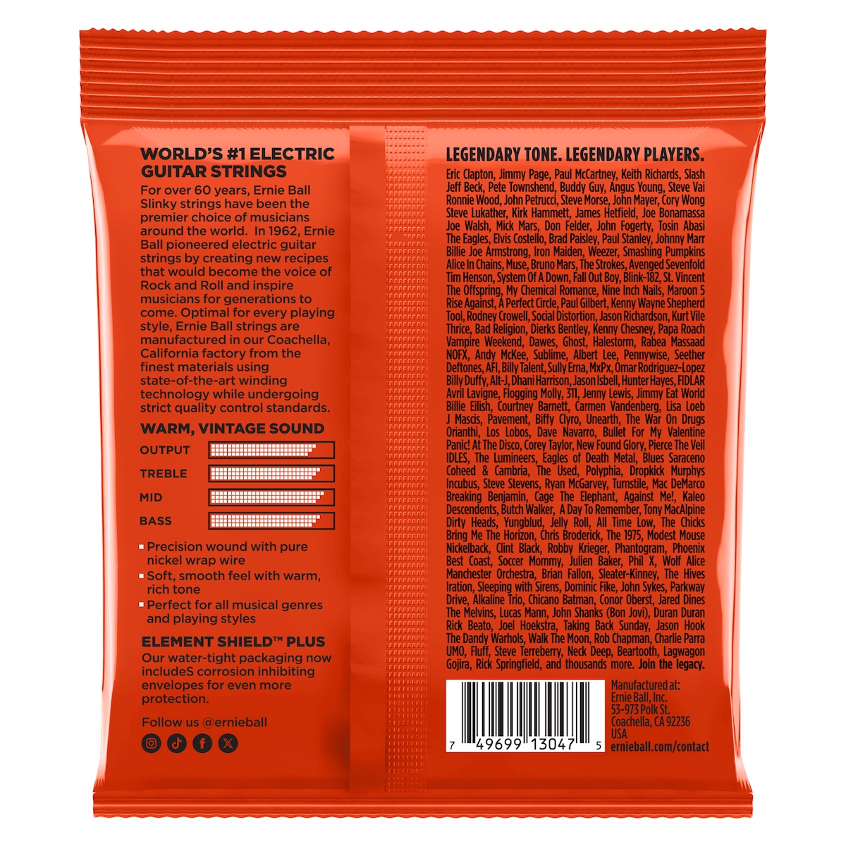 Ernie Ball 2254 Pure Nickel Elguitarstrenge 010-052 - 2