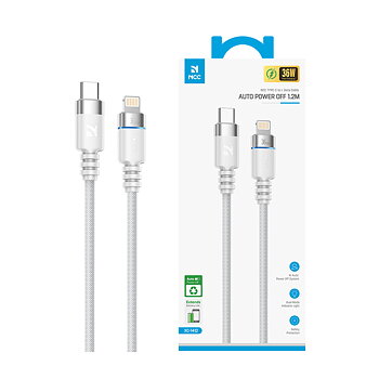 Smart Auto Power-Off Data Cable C TO L 36W 1.2M White