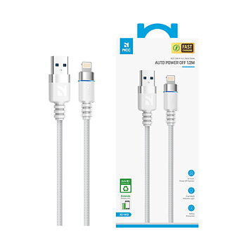 Smart Auto Power-Off Data Cable A TO L 12W 1.2M White