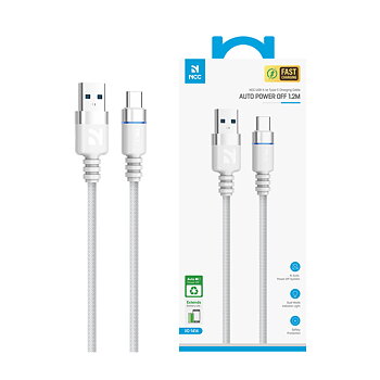 Smart Auto Power-Off Data Cable A TO C 18W 1.2M White