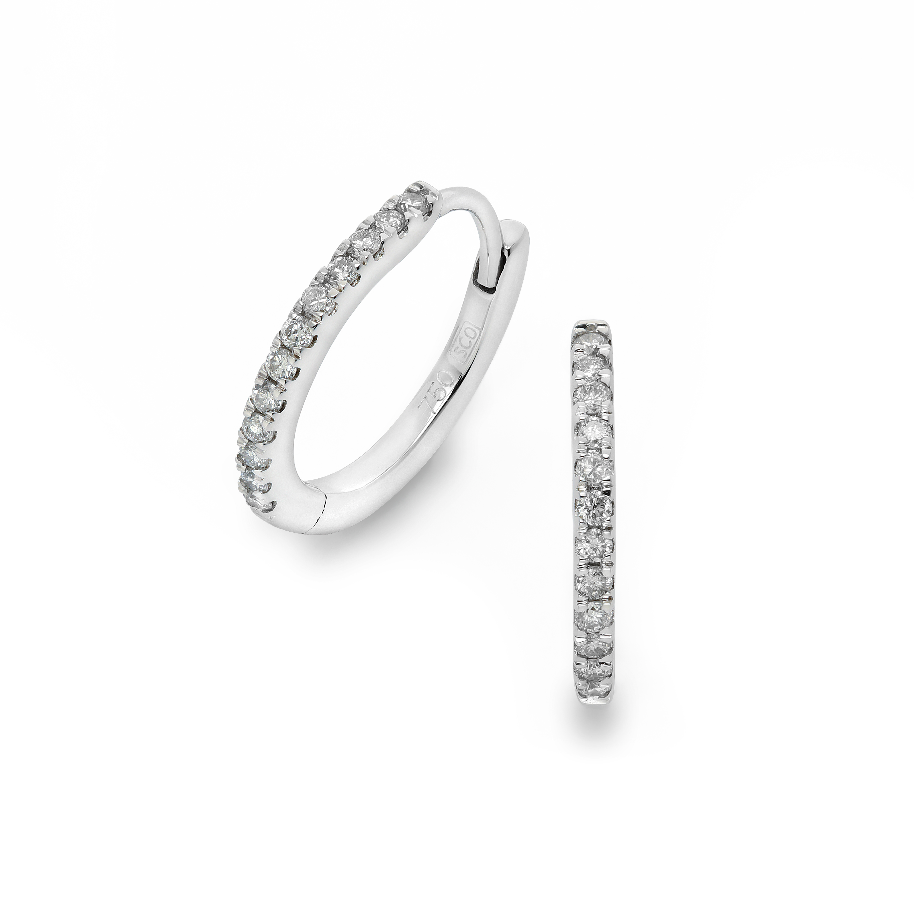 Diamantörhängen Creoler 0,14ct